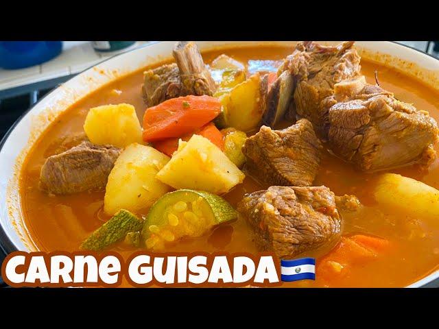 CARNE GUISADA SALVADOREÑA BIEN JUGOSA Y BLANDITA