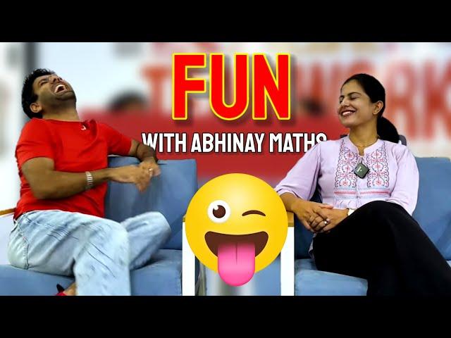 Fun with Abhinay Sir | First Time Meeting Abhinay Maths | Abhinay Sir ka office 