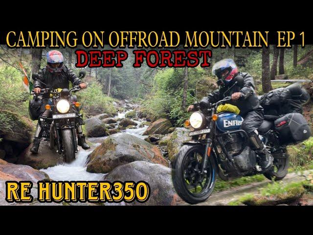 Delhi to Himachal Offroad | RE Hunter 350 | Deep Forest Camping | Underground Cooking EP 1