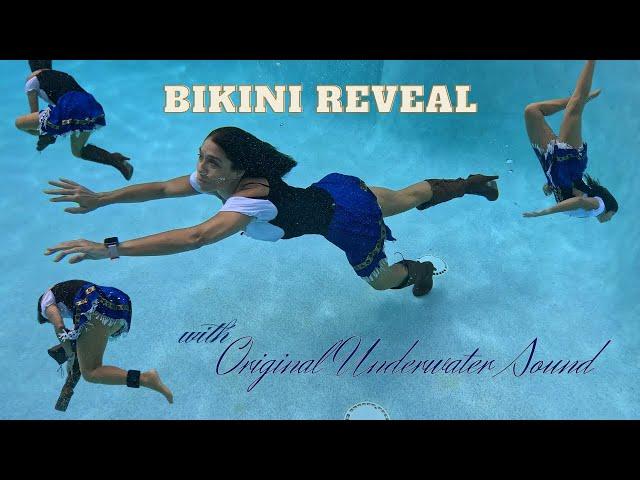 Danish Beer Girl Gets Undress Underwater  & Swims  with Original Underwater Sound [ Bikini Reveal ]