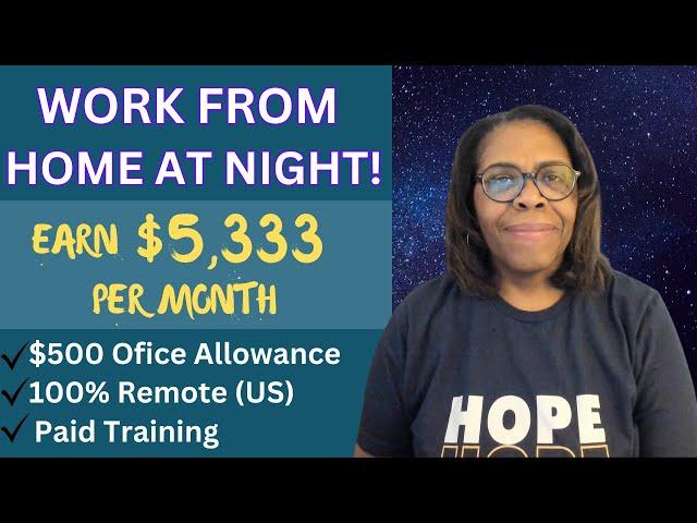 Night Shift Work-From-Home Jobs: Make $5,333/month Helping Customers At Night! Apply Now!