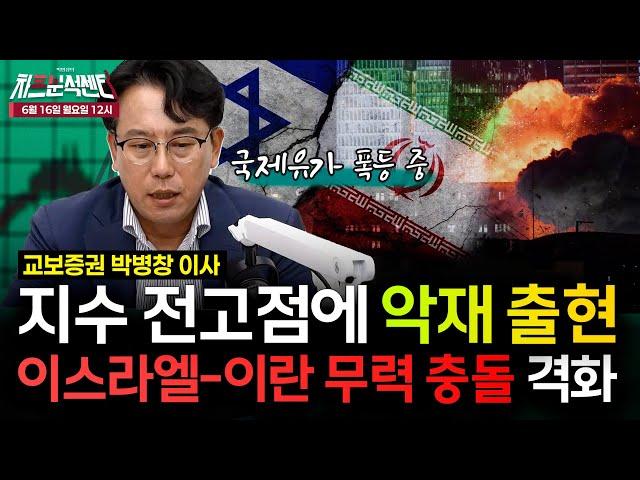 [박병창의 차트분석센터] 지수 전고점에서 중동발 악재 출현, 악재에 반응하는 시장의 흐름과 투자자들의 FOMO 심리 | 6월 16일
