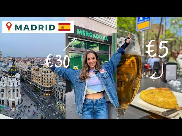 How much I spend living in Madrid Spain  | A week in my life with prices  | Food, Rent, Going out