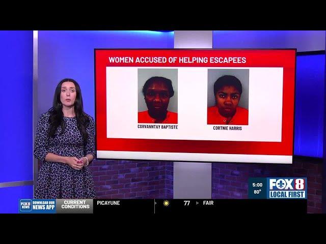 Two women arrested for assisting Orleans jail escapees, Louisiana State Police say