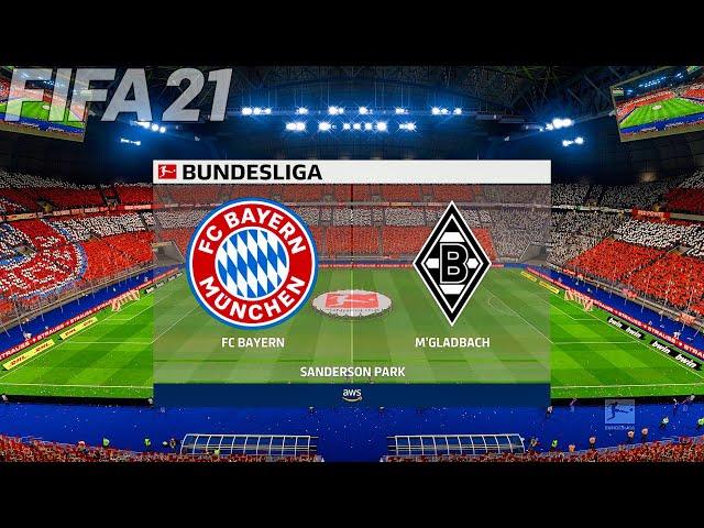 FIFA 21 - Bayern Munich vs Mönchengladbach | Bundesliga 2021/2022 | Gameplay & Full match