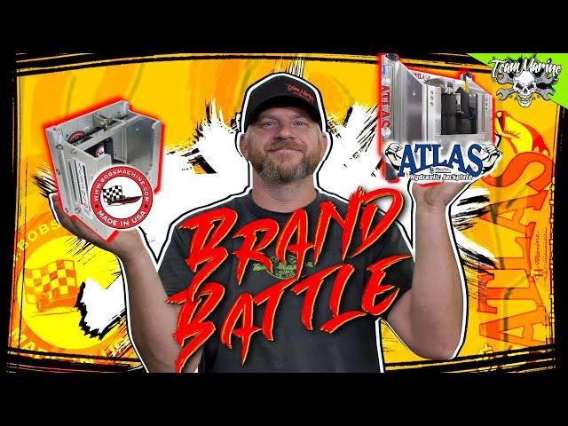 BRAND BATTLE! BOB'S MACHINE vs. ATLAS (BEST HYDRAULIC JACK PLATE!)