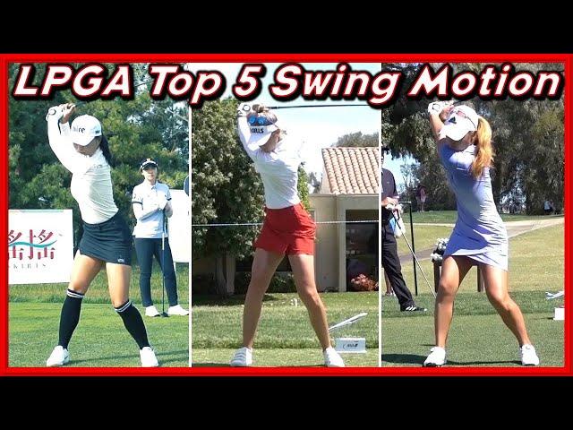 LPGA Top 5  Beautiful Swing & Slow MotionsㅣNelly Korda/Jin Young Ko