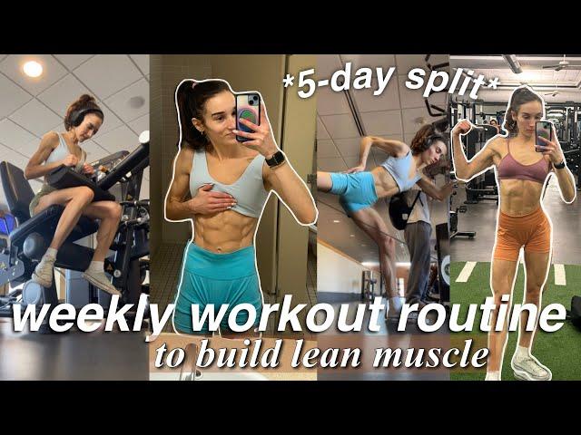 WEEK OF WORKOUTS: hybrid routine, gym, pilates, cardio *5-day split* | GET FIT FOR 2025!