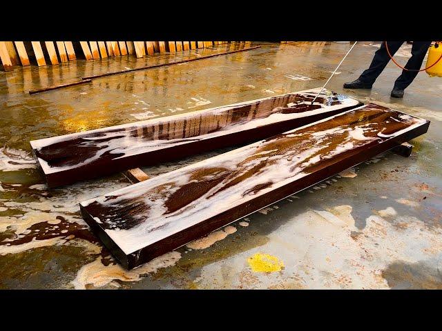 Monolithic Ebony Wood Beautiful Unique Furniture For Living Room // Amazing Woodworking Furniture