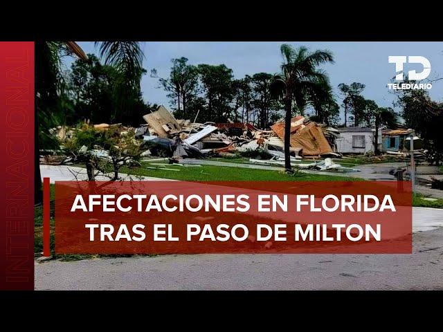 Esto ha provocado el huracán 'Milton' tras tocar tierra en Florida