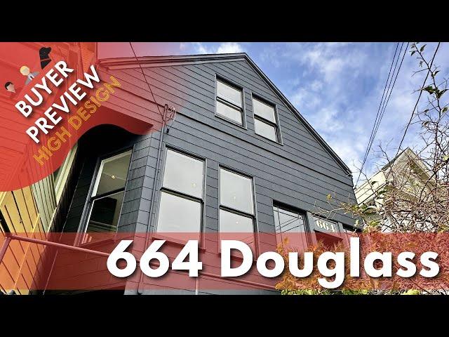 Buyer Preview: 664 Douglass Street, San Francisco, Eureka Valley/Castro/Noe Designer Home - 4K