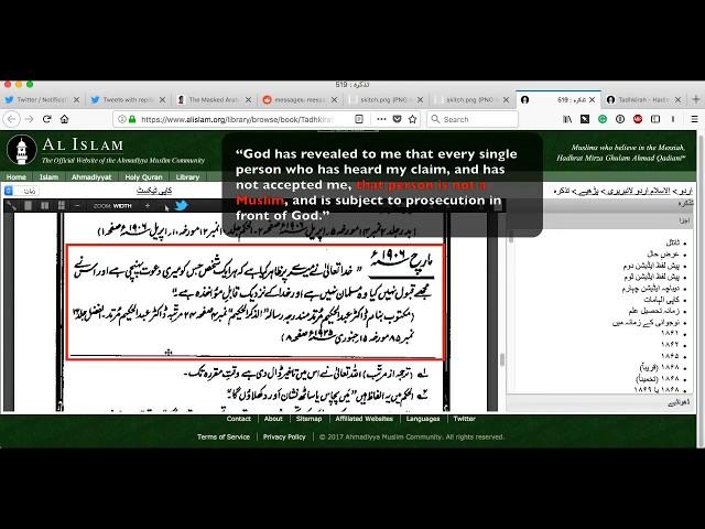 Tadhkirah Revelation Regarding non-Ahmadi Muslims