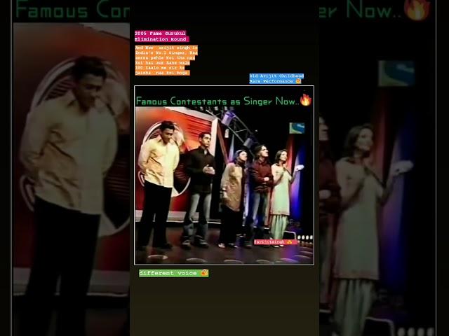 ARiJiT Singh Childhood Performance at Fame Gurukul