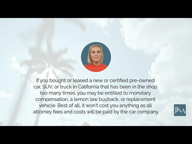 Marina Del Rey Lemon Law Help