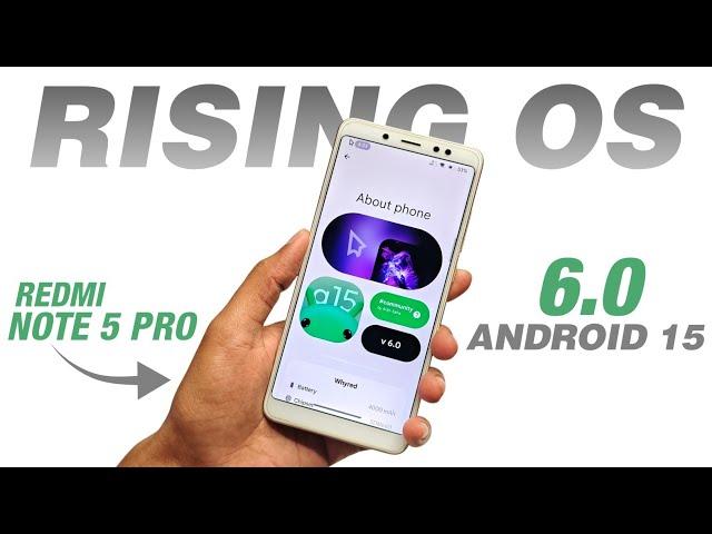 Rising OS 6.0 Beta For Redmi Note 5 Pro | Android 15 | Private Space | Full Detailed Review