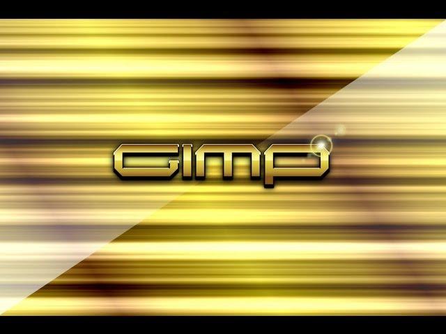 Abstract background with sign from scratch in GIMP 2.8