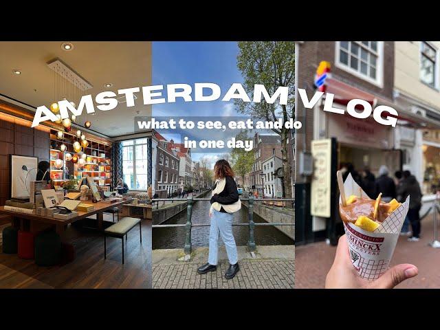 one day in amsterdam: food market + van gogh museum + more things to do vlog | myn_life_