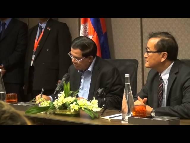 28 April 2015 - CNRP Cambodia, Sam Rainsy and Hun Sen meeting in Malaysia part 01