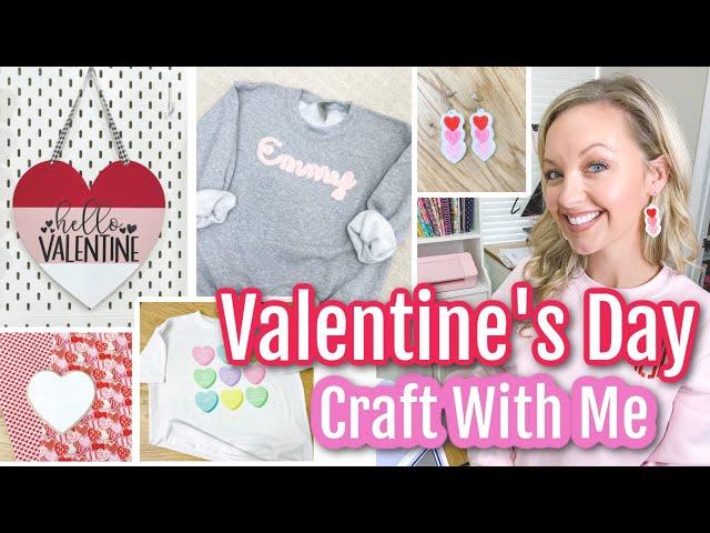 ️Valentine's Day Craft with Me!️Using Embroidery, Sublimation, Vinyl and Paper: Dollar Tree Crafts