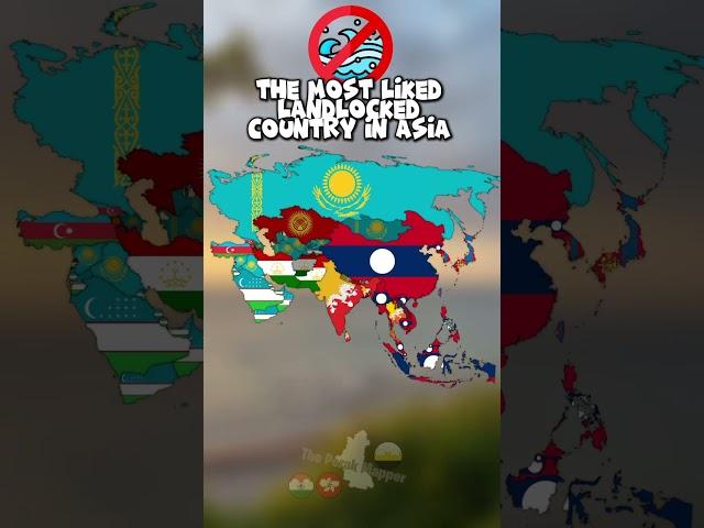 The most liked landlocked country in Asia #history #geography #mapper #mapping #europe #shorts