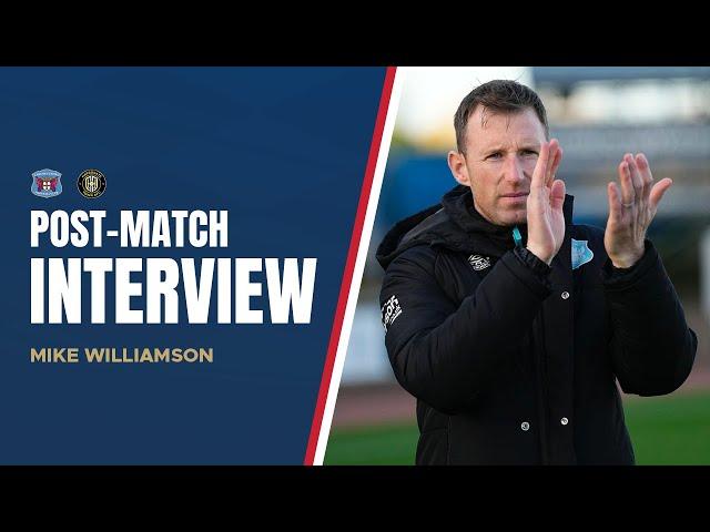 Mike Williamson speaks following our draw with Harrogate Town