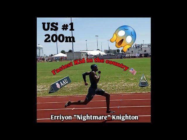 Interview with Erriyon Knighton 16yr old US #1 200m  (20.33) AAU National Record