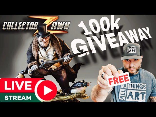 LIVE Statue Giveaway  100k Celebration with CollectorZown (Sideshow Penguin PF)