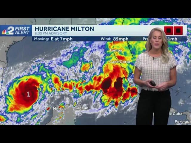 Hurricane Milton continues to strengthen: 8 p.m. Advisory - Oct. 6, 2024