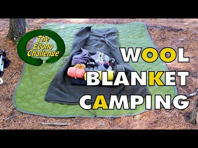 Wool Blanket Camping Econo Challenge Test Hike