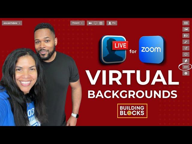 Create Pro-Level Virtual Backgrounds with Ecamm for Zoom | BuildingBlocks with ana and fuljens