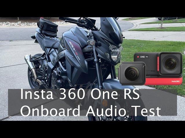 [LOUD] Insta360 One RS - 4K Boost module - Motorcycle onboard audio test - GSXS750