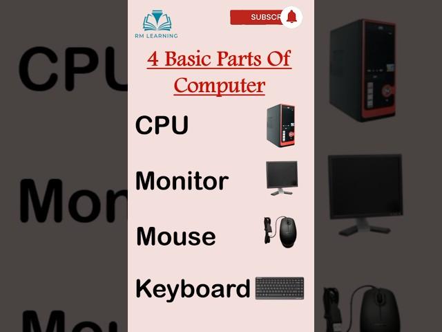 4 Basic parts of Computer #shorts #youtubeshorts