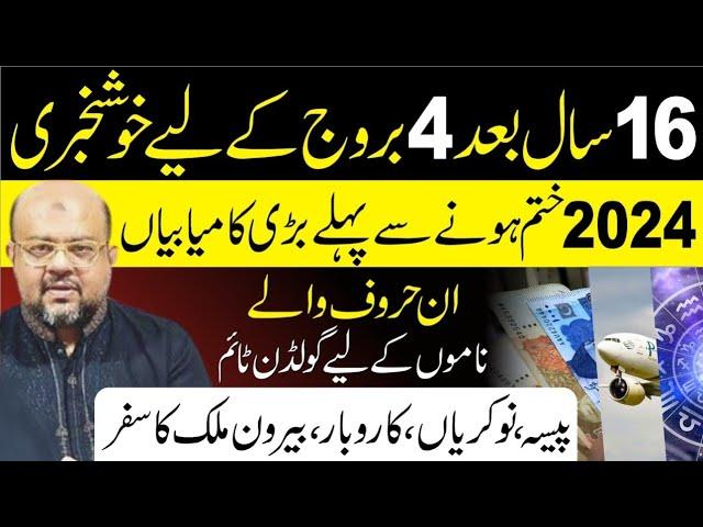 Great news for 4 Lucky Zodiac Signs after 16 years | Lucky Names and Alphabets | Dr. Muhammad Ali