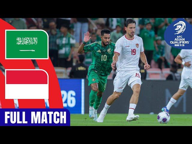 Full Match | AFC Asian Qualifiers™️ Road To 26 | Group C : Saudi Arabia vs Indonesia