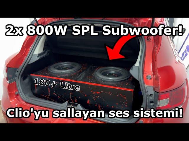 Clio'ya 1600W RMS SPL Subwoofer Takmak!