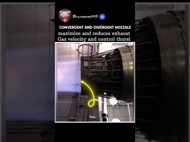 a convergent divergence nozzle that controls thurst