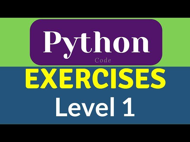 Python challenging programming exercises | Level 1 | learning python #shorts #python3