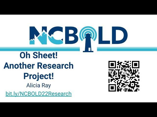 Oh Sheet! Another Research Project! Presented by Alicia Ray