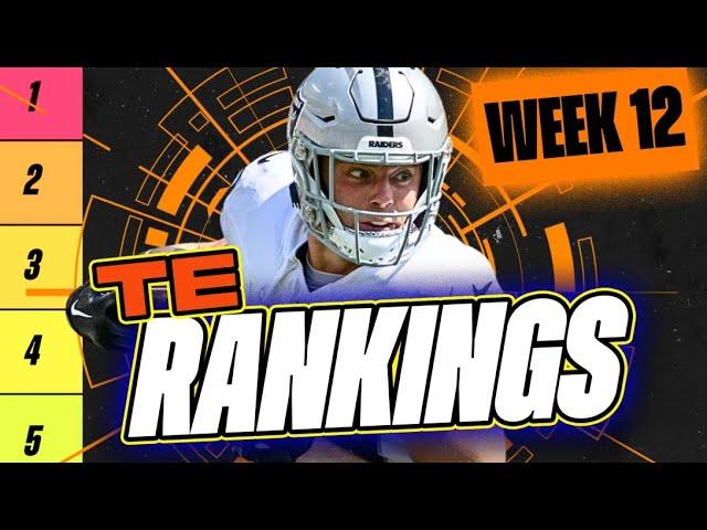  NEW Top 15 TE RANKINGS for Week 12 Fantasy Football  | Fantasy Football Rankings