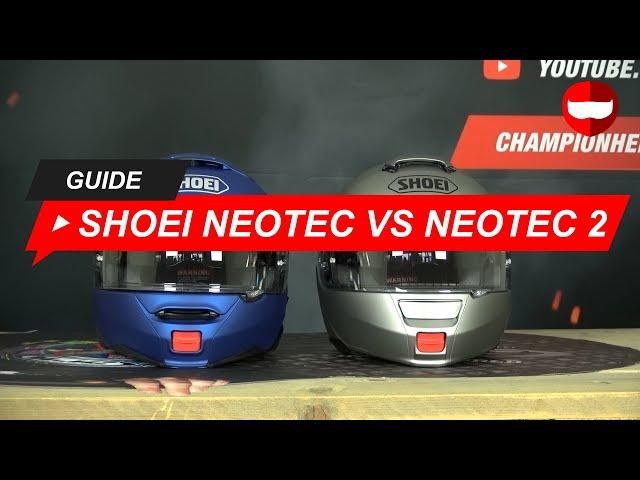 Shoei Neotec vs Neotec 2 Comparison Video Review - ChampionHelmets.com