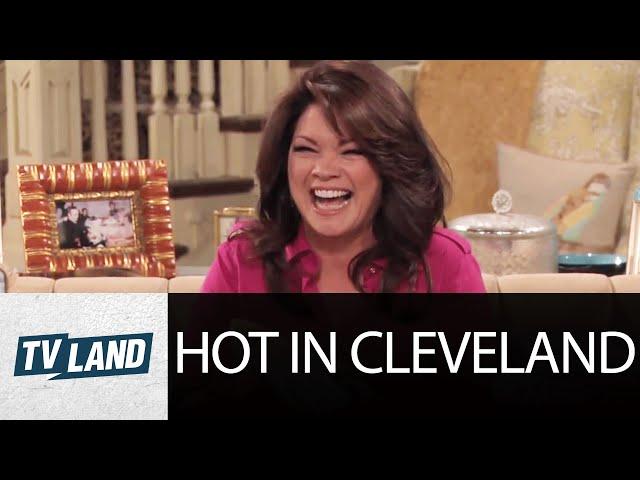 Valerie Bertineli (Melanie) Can't Stop Laughing | Shoe Bloopers | Hot In Cleveland | TV Land