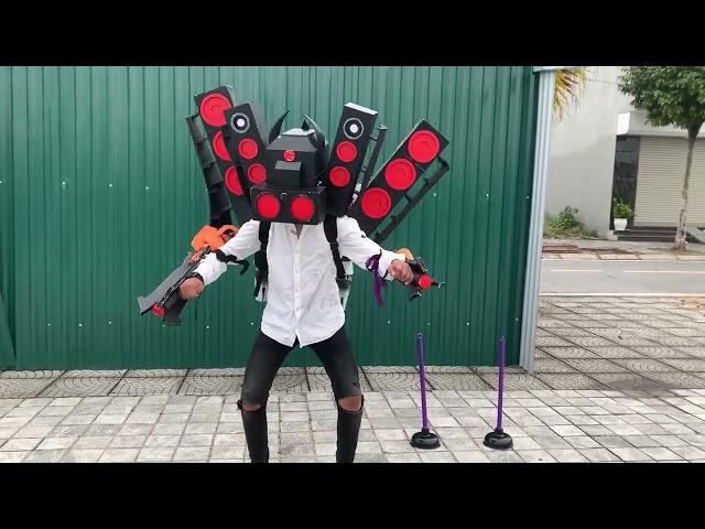 I created a full set of Speaker man costumes