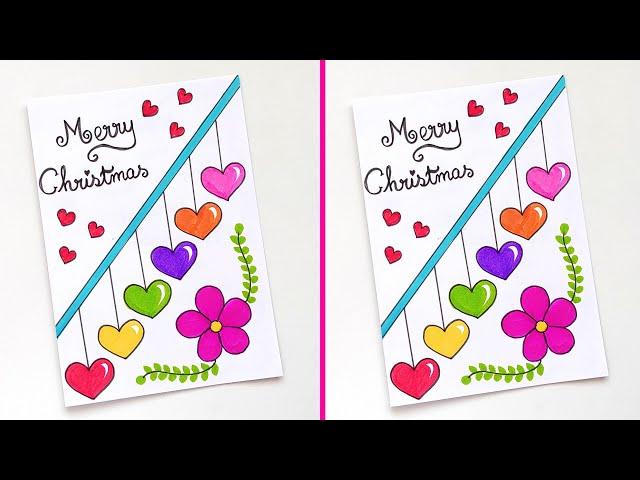  Christmas Greeting Card  | Easy & Cute Christmas Card Idea | How to Make Easy Christmas Card