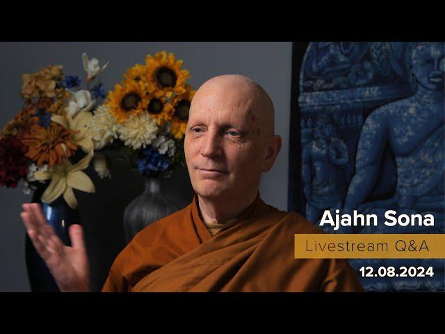 Live from Birken: Dhamma Q&A with Ajahn Sona (12.08.2024)