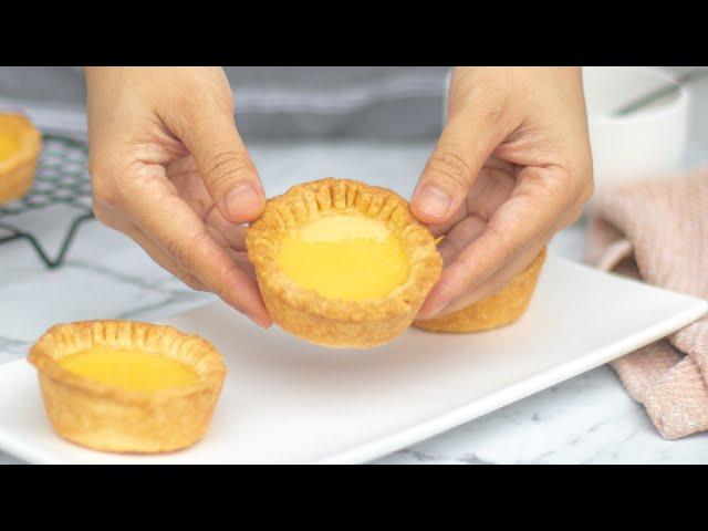 How To Make Egg Tarts | Egg Tart Recipe From Scratch & Store-bought Puff Pastry Egg Tart