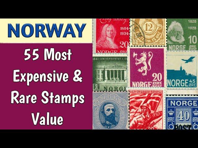 Most Expensive Stamps Of Norway | Norwegian Rare Stamps Vaue| Old Stamps In The World