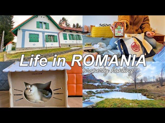 *Property Hunting* in Romania, A day in a Life of a Freelancer, ASMR Silent Vlog