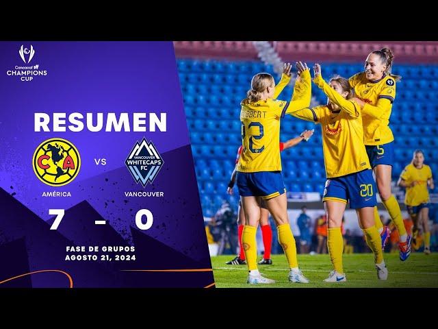 Club América vs Vancouver Whitecaps | 2024/25 Concacaf W Champions Cup | Group Stage