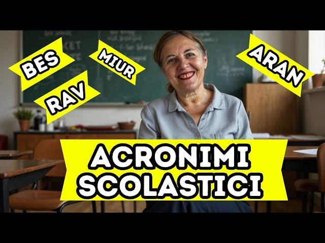 Acronimi Scolastici: La Lingua Nascosta dell'Istruzione