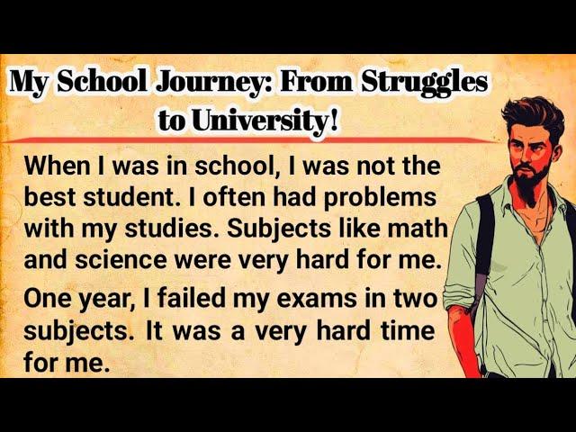 My School Journey:From Struggles to University| How To Improve Your speaking | English Simple lesson